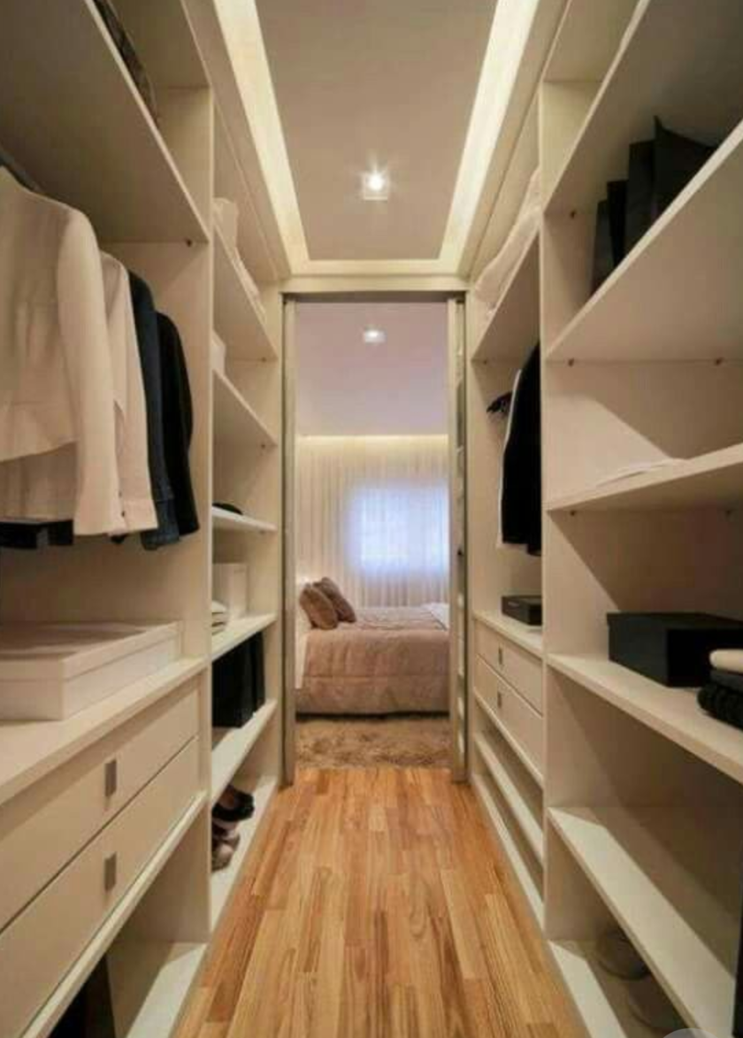 П-образная гардеробная комната в спальню Кропоткин